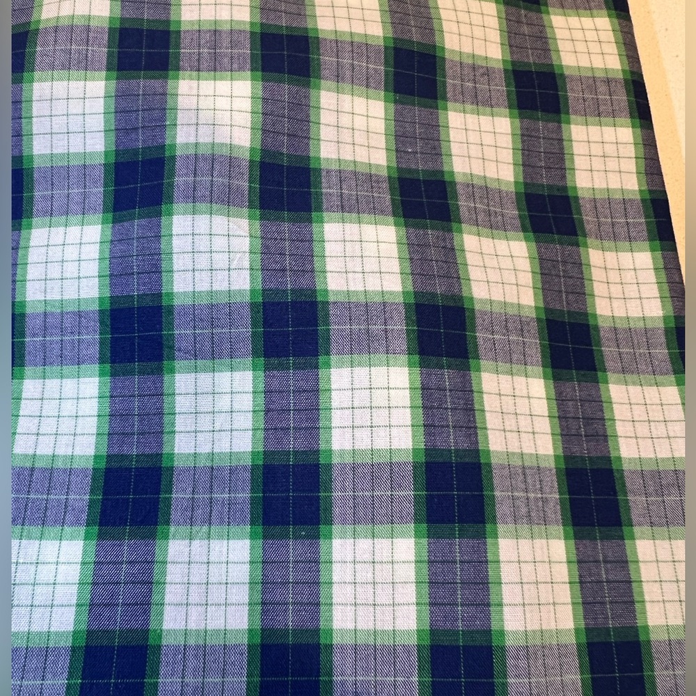 H&M Men's Plaid and Checkered button down Shirts - Green and blue size M - Picture 3 of 7